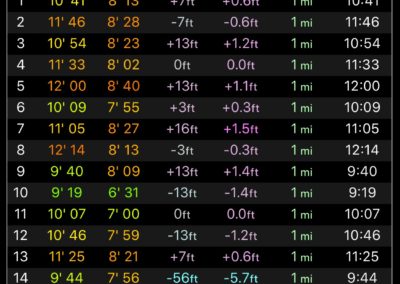 Day 6 - 14.1 Miles - Apple Watch Stats