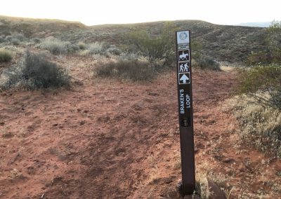 Heading Down Braken's Loop Trail