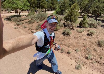 Spirits are high at the start of my 100 miles in blue jeans adventure